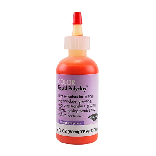 Kato Color Liquid Polyclay - Translucent Orange 2 oz