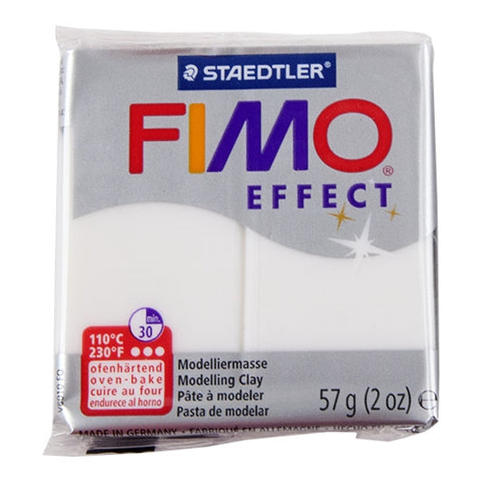 FIMO® Polymer Clay - Translucent White #014 2 oz block