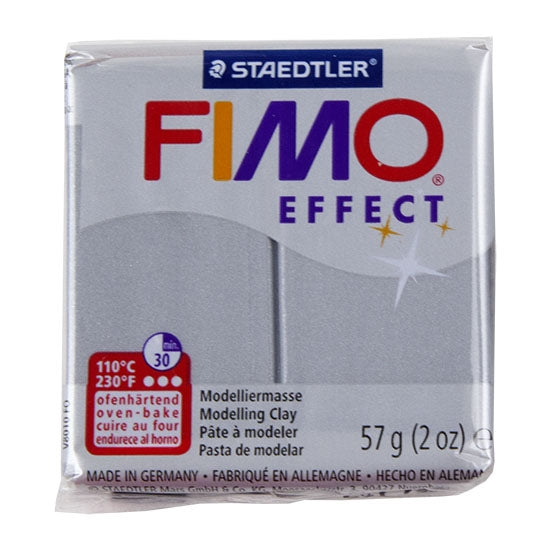 FIMO® Polymer Clay - Metallic Silver #81 2 oz block