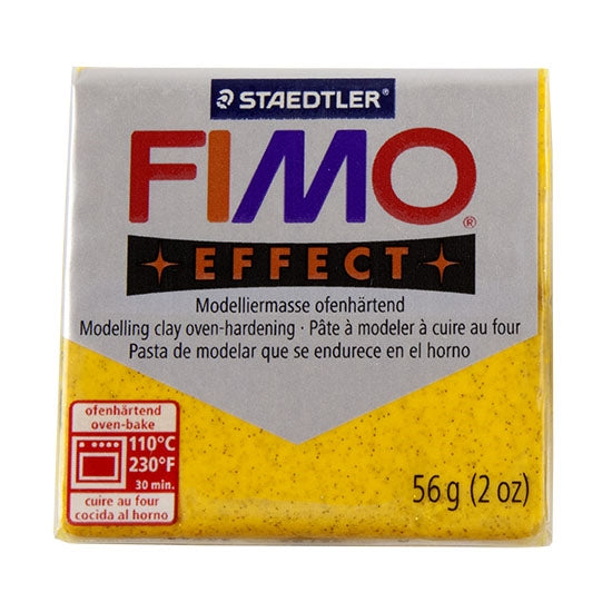 FIMO® Polymer Clay - Glitter Gold #112 2 oz block