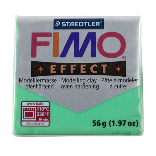 FIMO® Polymer Clay - Translucent Green #504 2 oz block