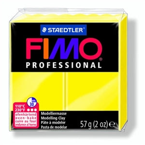 FIMO® Professional Clay - True Yellow #100 - 2 oz block