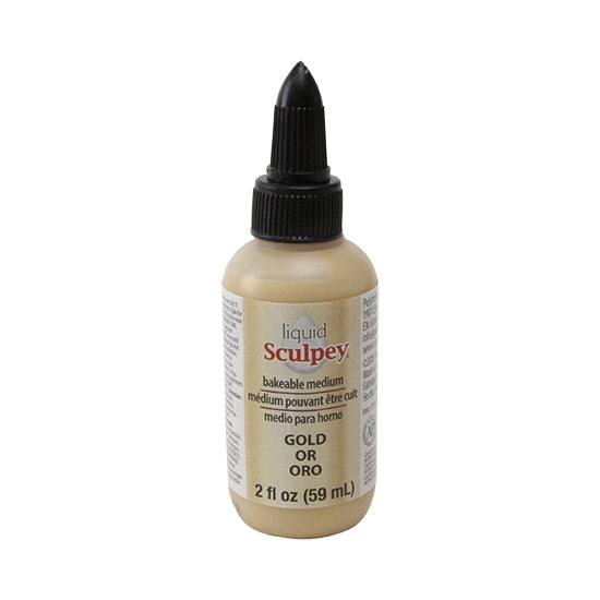 bottle of Liquid Sculpey Bakeable Medium - Gold - 2 oz