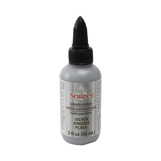 bottle of Liquid Sculpey Bakeable Medium - Silver - 2 oz