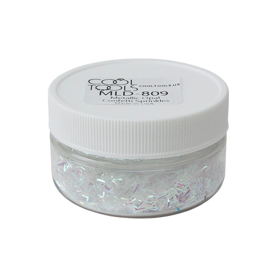 jar of Metallic Opal Confetti Sprinkles