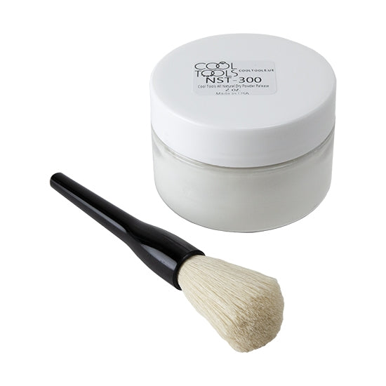 jar of Cool Tools All Natural Dry Powder Release with Dusting Brush - 2 oz