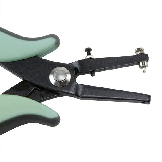 Cutters - Hole Punch Pliers - Round 1.25mm with black and mint green grips