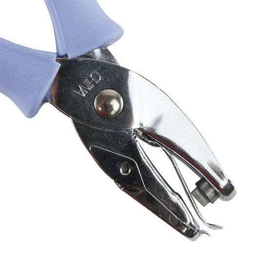 Cutters - Hole Punch Pliers - Rectangle 1/4" with powder blue grips