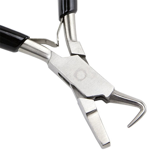 Pliers - Dimple Hooked Jaw - 1mm with black grips