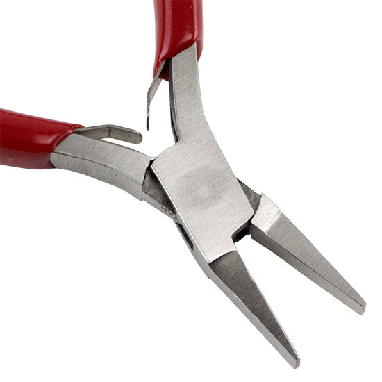 Pliers - Flat Nose with red grips