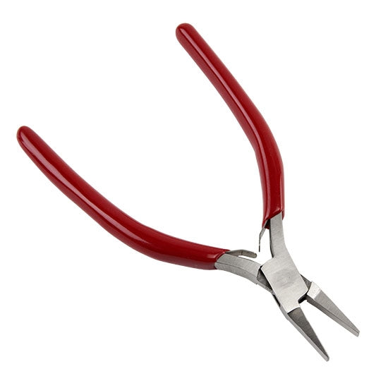 Pliers - Flat Nose with red grips