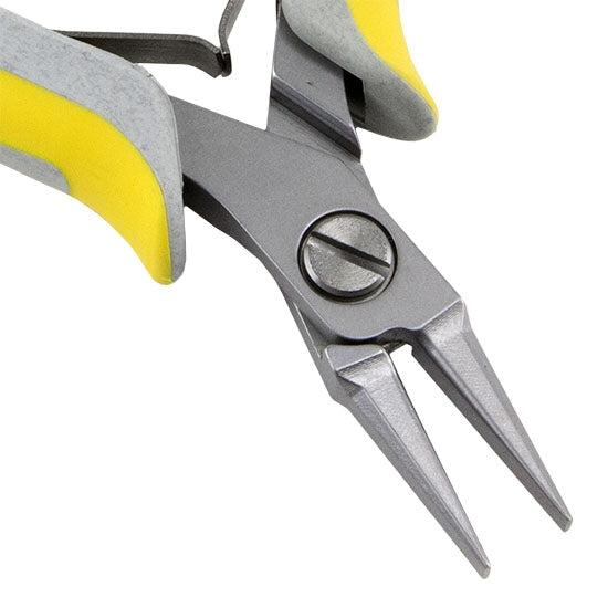 Pliers - Lindstrom EX Series - Flat Nose with yellow and grey grips