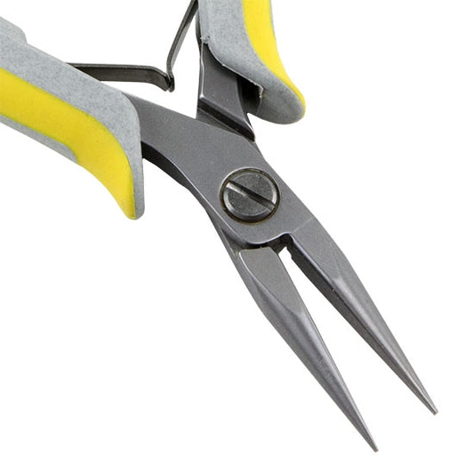 Pliers - Lindstrom EX Series - Chain Nose with yellow and grey grips