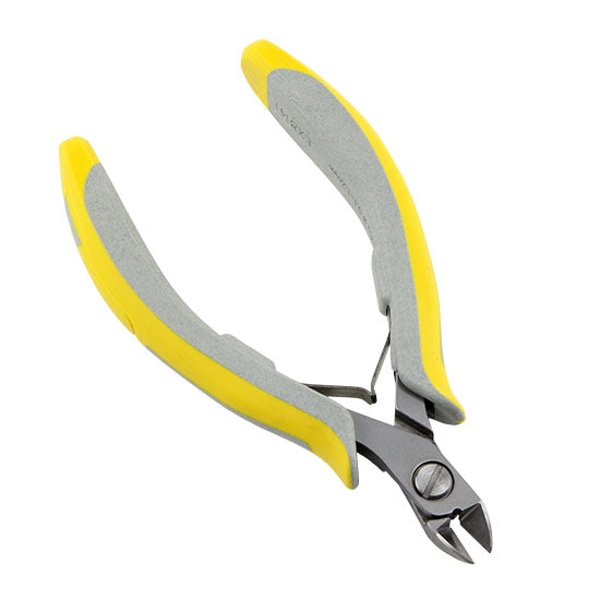 Pliers - Lindstrom EX Series - Side Cutter with yellow and grey grips