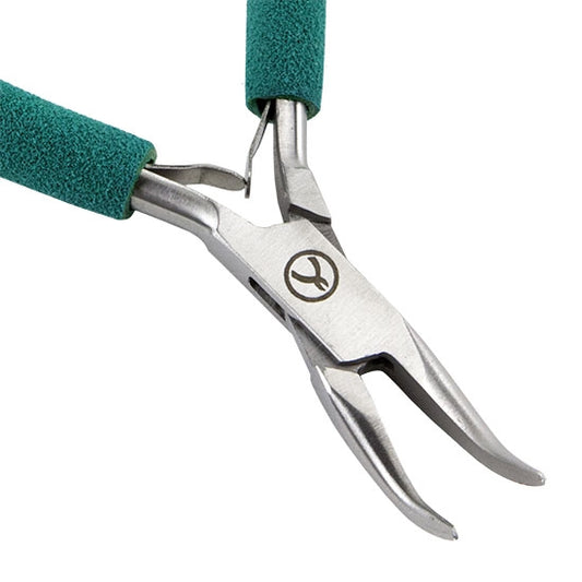 Small Wubbers - Bent Chain Nose Plier with green grips