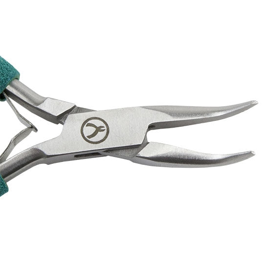 Small Wubbers - Bent Chain Nose Plier with green grips