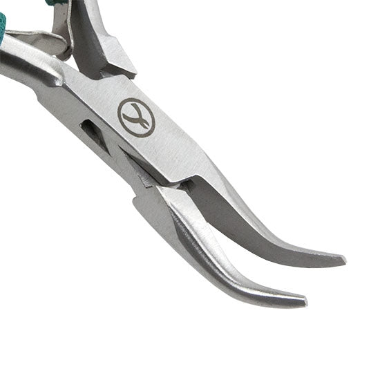 Small Wubbers - Bent Chain Nose Plier with green grips