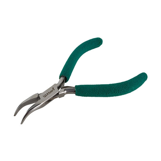 Small Wubbers - Bent Chain Nose Plier with green grips