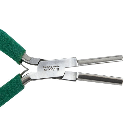 Wubbers® Half Round Mandrel Pliers - Medium with green grips