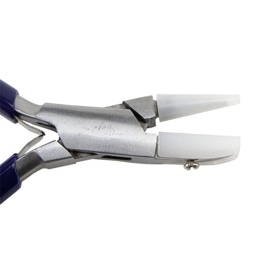 Pliers - Round/Flat Nylon Jaw with blue grips