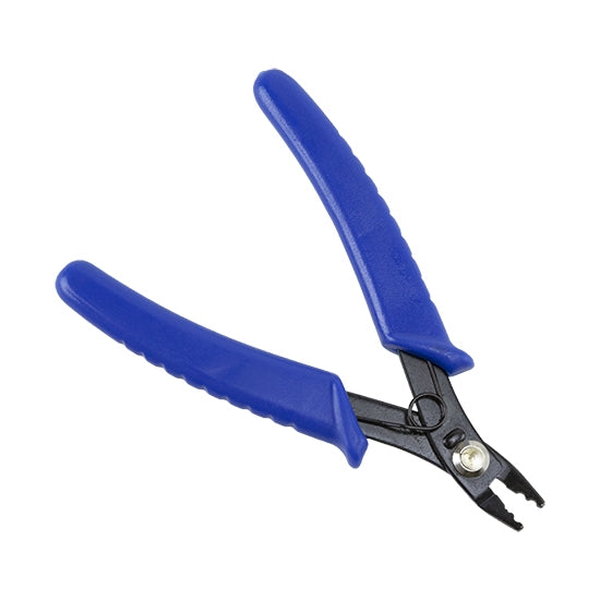 Carbon Steel Jewelry Pliers - Crimping with blue handle