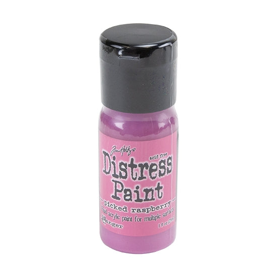 Bottle of Tim Holtz Distress® Paint - Picked Raspberry - 1oz