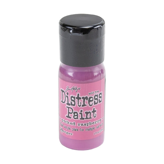 Bottle of Tim Holtz Distress® Paint - Picked Raspberry - 1oz