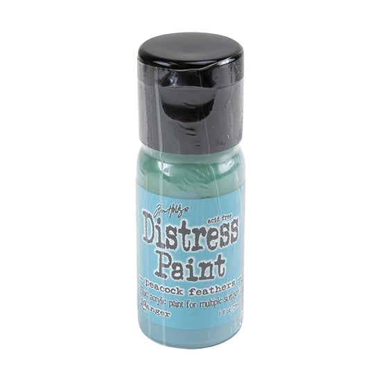 Bottle of Tim Holtz Distress® Paint - Peacock Feathers - 1oz