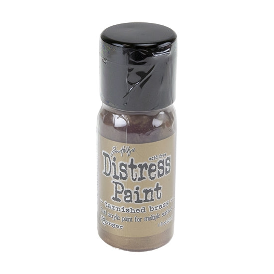 Bottle of Tim Holtz Distress® Paint - Tarnished Brass - 1oz