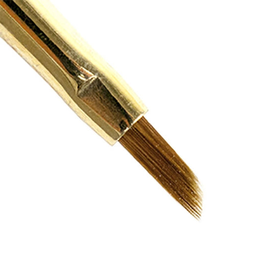 Princeton Mini-Detail Artist Brush. The finest synthetic sable assures a perfect point and crisp edges on flat shapes.The angular shader is an angled flat brush that allows the artist to get into tight areas with precision, perfect for shading and highlighting. Synthetic Sable, Size 12/0