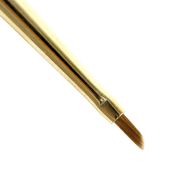 Princeton Mini-Detail Artist Brush. The finest synthetic sable assures a perfect point and crisp edges on flat shapes.The angular shader is an angled flat brush that allows the artist to get into tight areas with precision, perfect for shading and highlighting. Synthetic Sable, Size 12/0