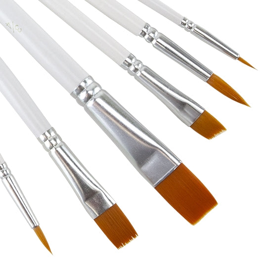 closeup of Artist Brushes - Set/6