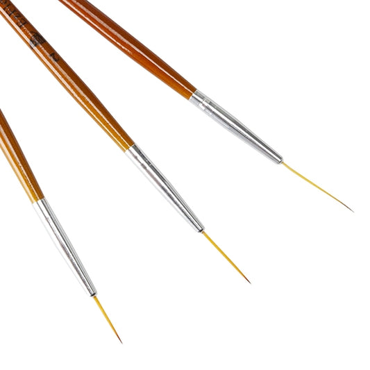 Fine Line and Detail Brushes This economical Fine Line and Detail Brush Set is perfect for hard to reach areas and fine details. Set of 3 brushes, short, medium and long. with wood handles