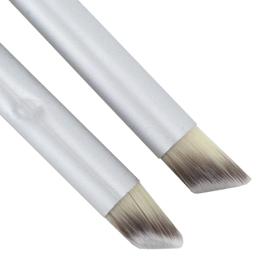 2 Diagonal Shaped Gradient Color Brushes with wooden handles