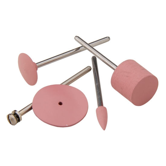 Silicone Polisher - Pink Barrel Set - Set of 4