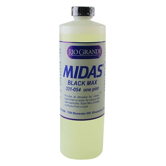 bottle of Midas Black Max Oxidizer - Pint