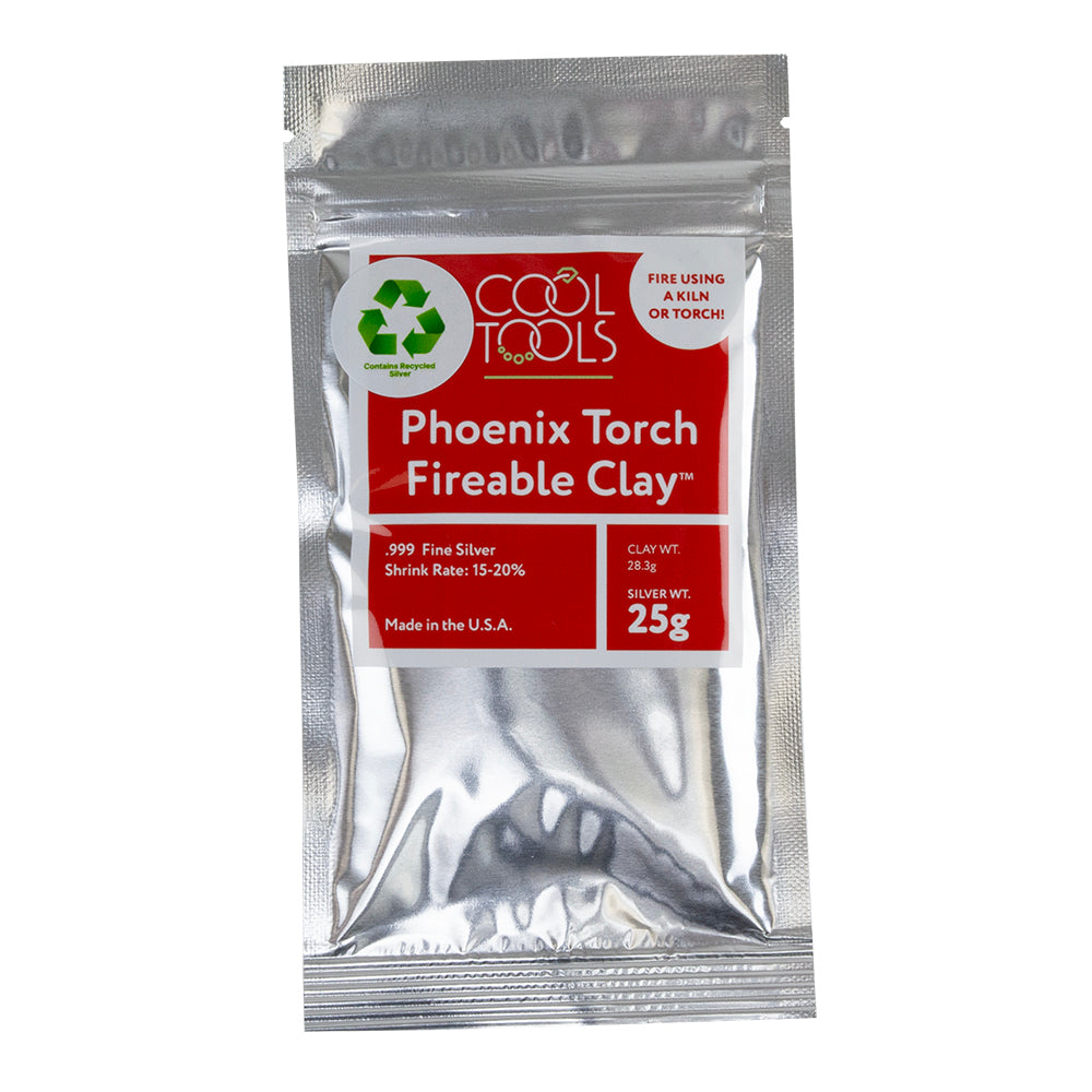 25g package of Phoenix Torch Fireable Clay™ - Fine Silver