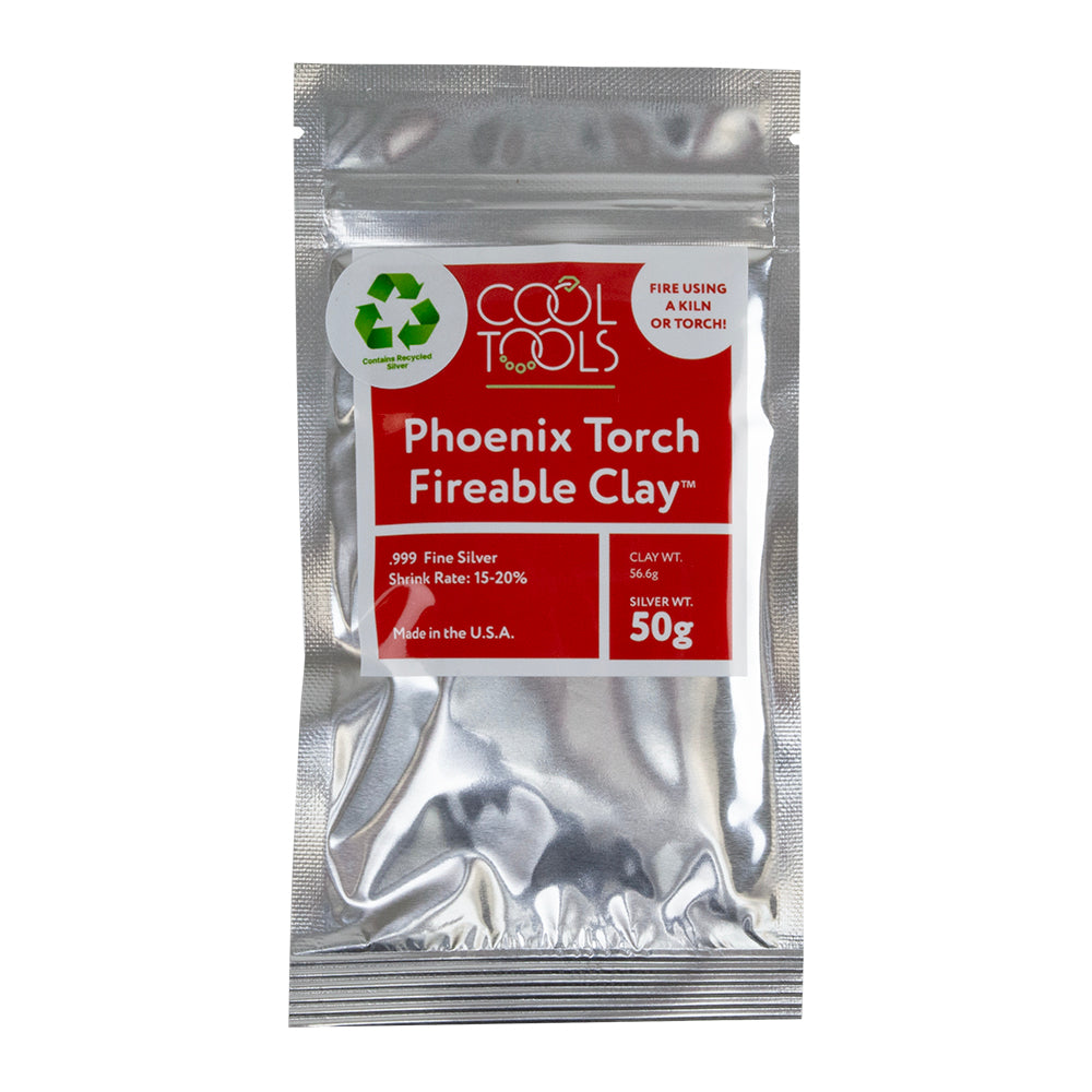 50g package of Phoenix Torch Fireable Clay™ - Fine Silver