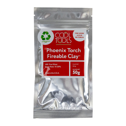 50g package of Phoenix Torch Fireable Clay™ - Fine Silver