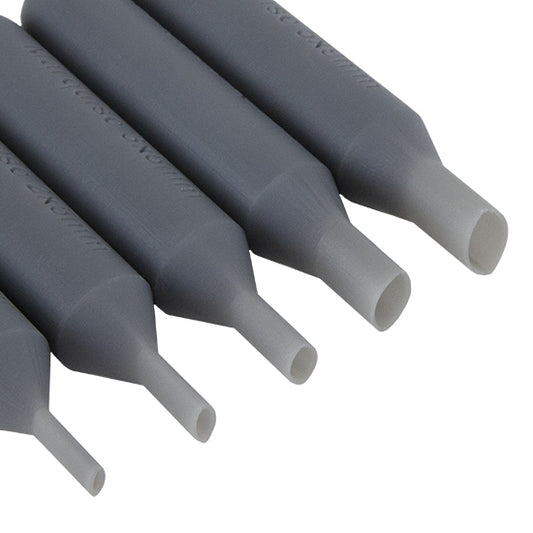 set of 5 gray plastic Stone Setting Punch - Marquise Set stones the easy way! Perfect for metal clay and polymer clay. Each Stone Setting Punch is perfectly calibrated for setting a specific sized stone in clay. Don't waste the punchings, save for a project and use as embellishments. Punch is 2-3/8" long. 