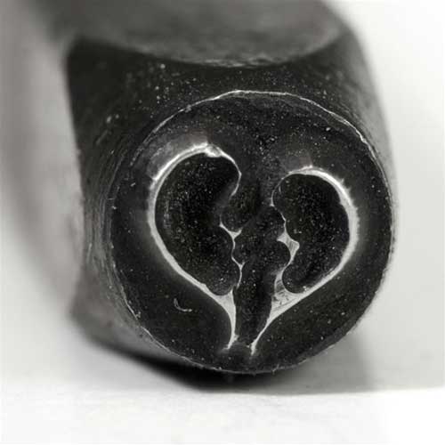 Design Stamp - Broken Heart 5mm