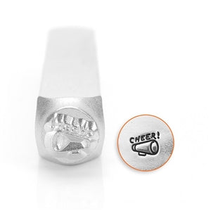 Design Stamp - "Cheer" Megaphone 6mm