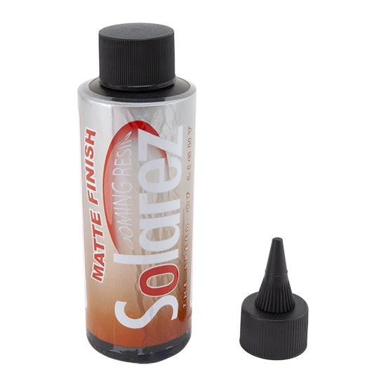 bottle of Solarez® UV Cure Matte Finish Doming Resin - 4 oz with tip