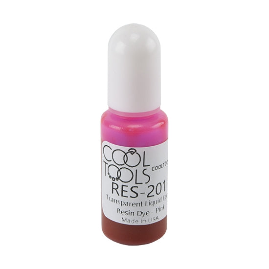 Bottle of Transparent Liquid Epoxy Resin Dye - Pink