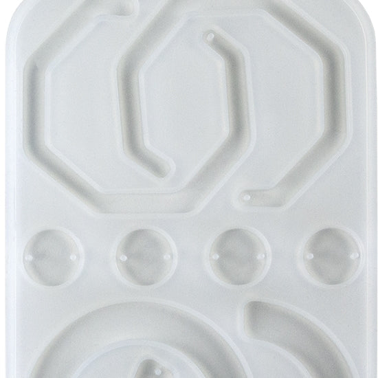 clear Silicone Jewelry Mold for Resin - 3/4 Hoops