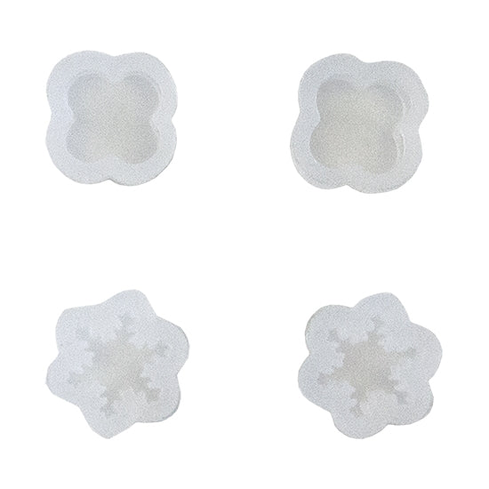 Silicone Jewelry Mold for Resin - Flowers & Clovers - Pkg/4