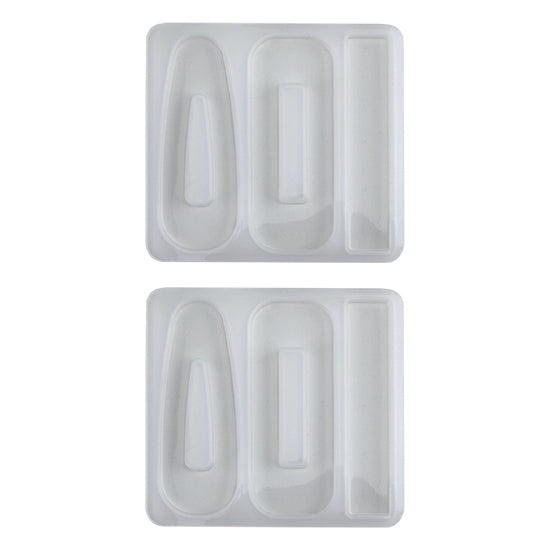 Silicone Jewelry Mold for Resin - Hair Clip - Pkg/2