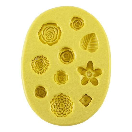 yellow Silicone Jewelry Mold for Resin - Blooms 2