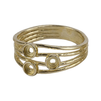 Brass 3 Bezel Setting Ring -3mm Pkg 1 - Cool Tools