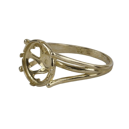 Brass Whimsy Heart Setting Ring -12mm Pkg 1 - Cool Tools